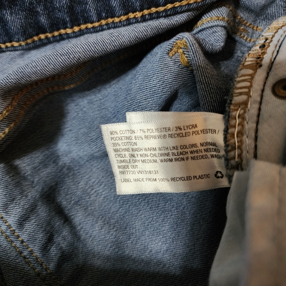 Curvy Fit Skinny Jeans | Mid Rise Stretch Dark Wash Denim | 6 / 28L - Picture 7 of 9